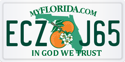 FL license plate ECZJ65