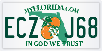 FL license plate ECZJ68