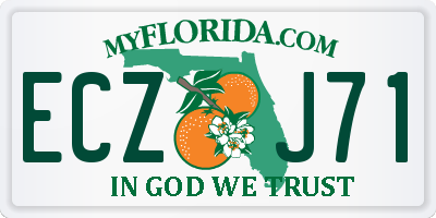 FL license plate ECZJ71