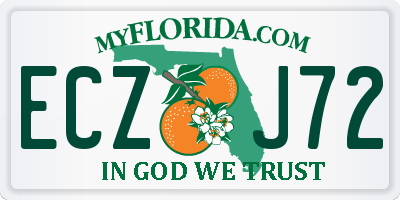 FL license plate ECZJ72