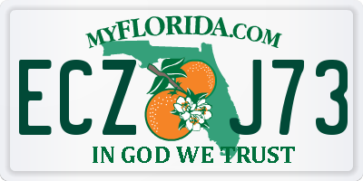 FL license plate ECZJ73