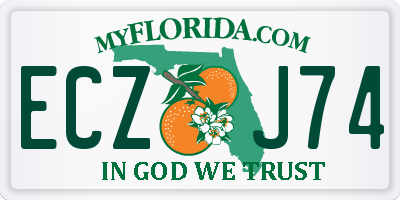 FL license plate ECZJ74