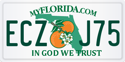 FL license plate ECZJ75