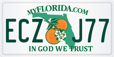 FL license plate ECZJ77