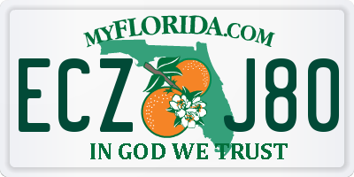 FL license plate ECZJ80