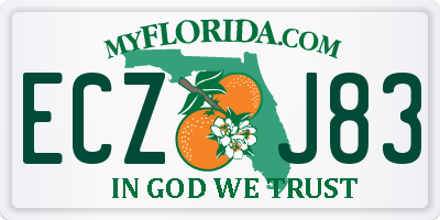 FL license plate ECZJ83