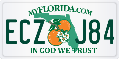 FL license plate ECZJ84