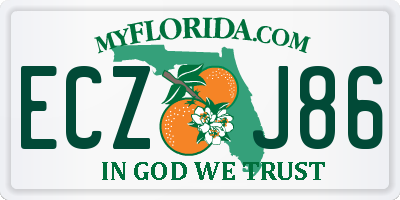 FL license plate ECZJ86