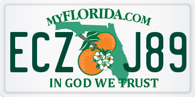 FL license plate ECZJ89