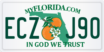 FL license plate ECZJ90