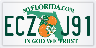 FL license plate ECZJ91