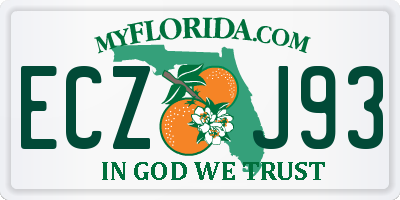 FL license plate ECZJ93
