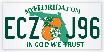 FL license plate ECZJ96