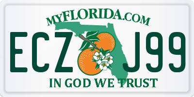 FL license plate ECZJ99