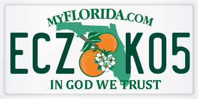 FL license plate ECZK05