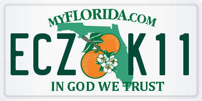 FL license plate ECZK11