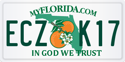 FL license plate ECZK17