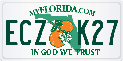 FL license plate ECZK27