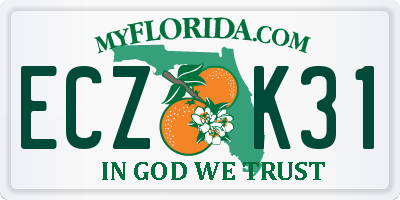 FL license plate ECZK31