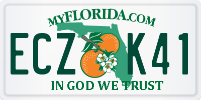 FL license plate ECZK41