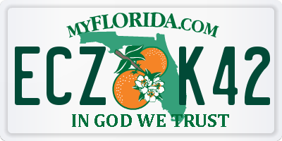 FL license plate ECZK42