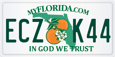 FL license plate ECZK44