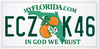 FL license plate ECZK46
