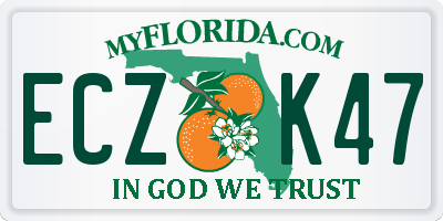 FL license plate ECZK47