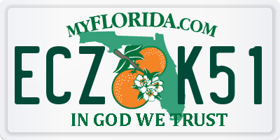 FL license plate ECZK51
