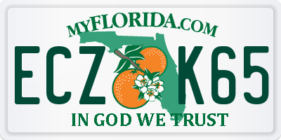 FL license plate ECZK65