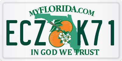FL license plate ECZK71