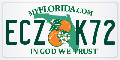 FL license plate ECZK72