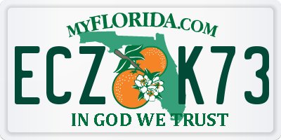 FL license plate ECZK73