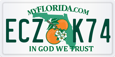 FL license plate ECZK74
