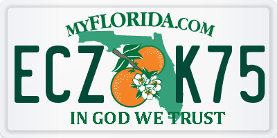 FL license plate ECZK75