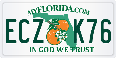 FL license plate ECZK76