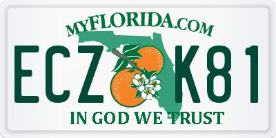 FL license plate ECZK81