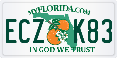 FL license plate ECZK83