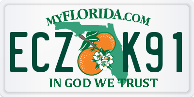 FL license plate ECZK91