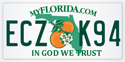 FL license plate ECZK94