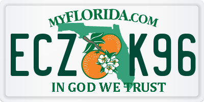 FL license plate ECZK96