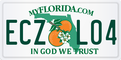 FL license plate ECZL04