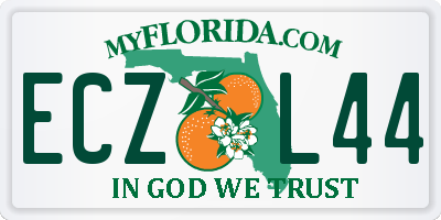 FL license plate ECZL44