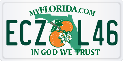 FL license plate ECZL46