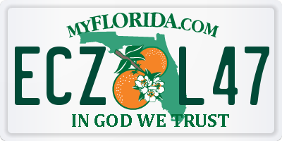 FL license plate ECZL47