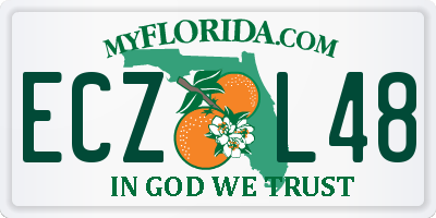 FL license plate ECZL48