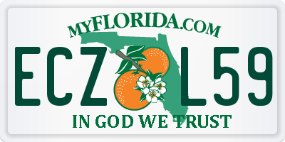 FL license plate ECZL59