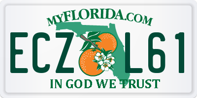 FL license plate ECZL61