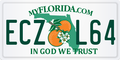 FL license plate ECZL64