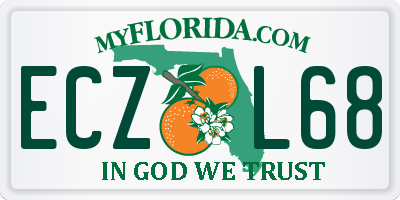 FL license plate ECZL68
